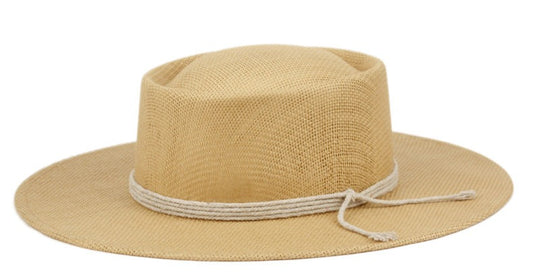 Outlander | Wide Flat Brim Porkpie Hat