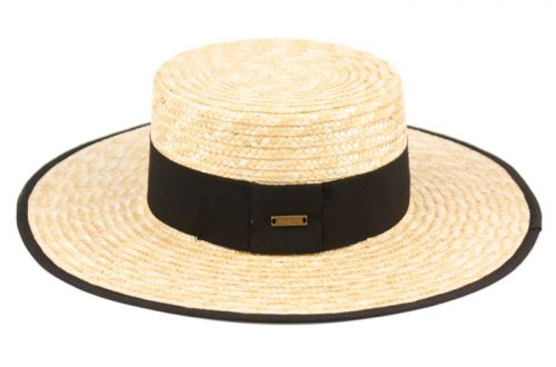 Sachi | Braid Natural Straw Boater Hat