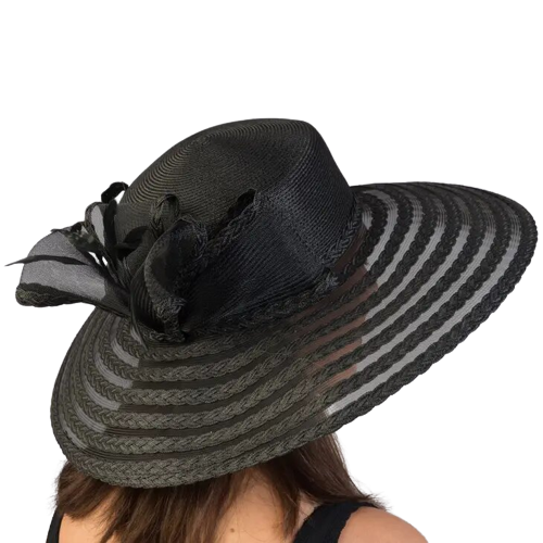 Serena | Wide Brim Straw Dress Hat