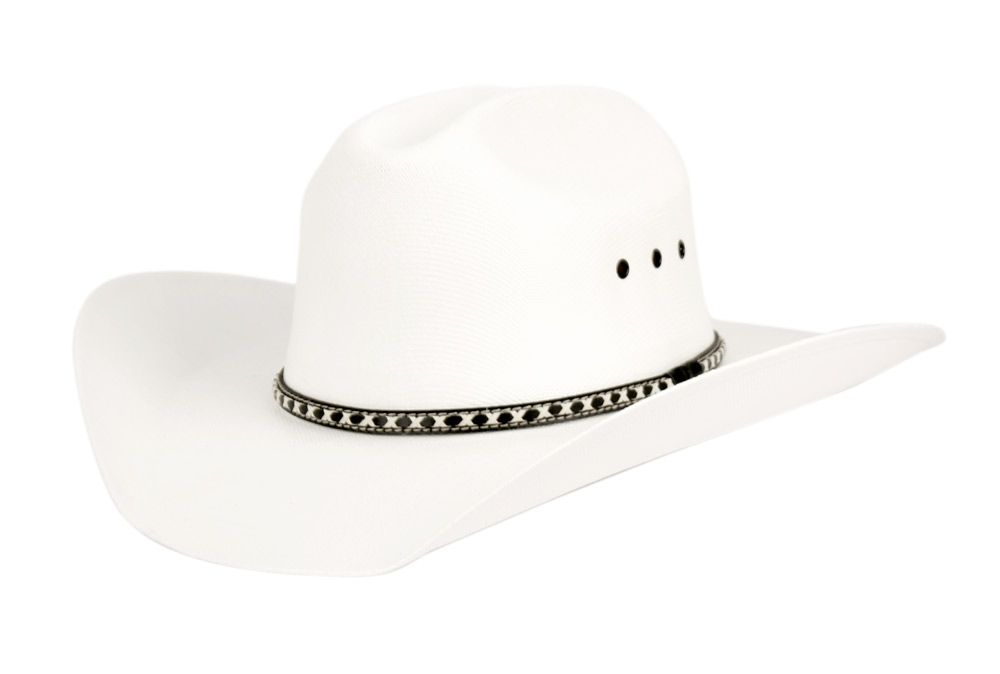 Shane | Western Style Straw Hat White
