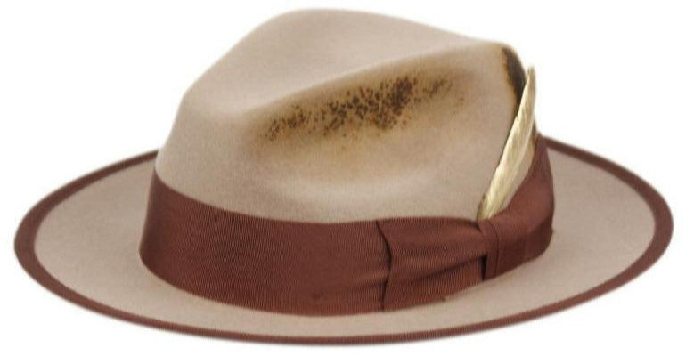 Wynton | Distressed Wool Felt Fedora Hat