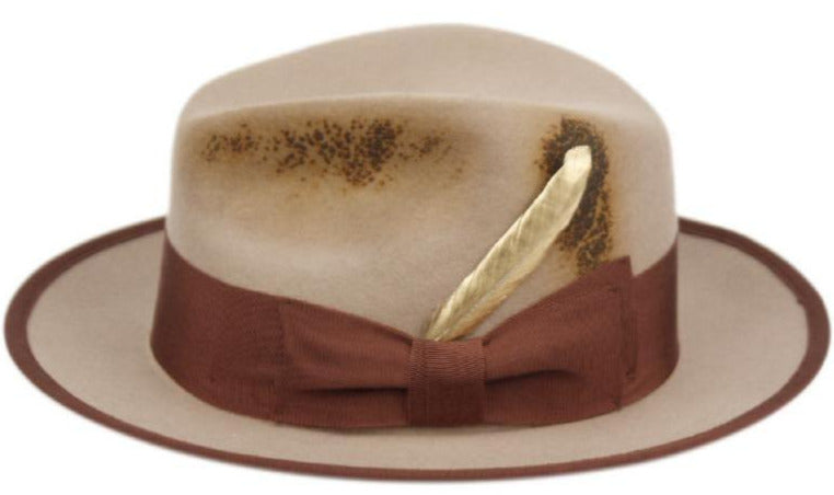 Wynton | Distressed Wool Felt Fedora Hat