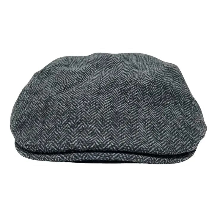 Mac | Newsboy Flat Cap Charcoal