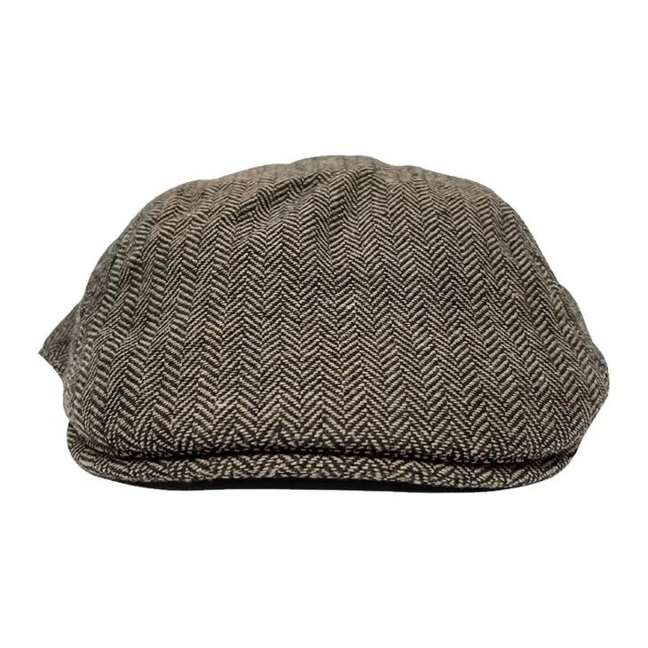 Mac | Newsboy Flat Cap Brown