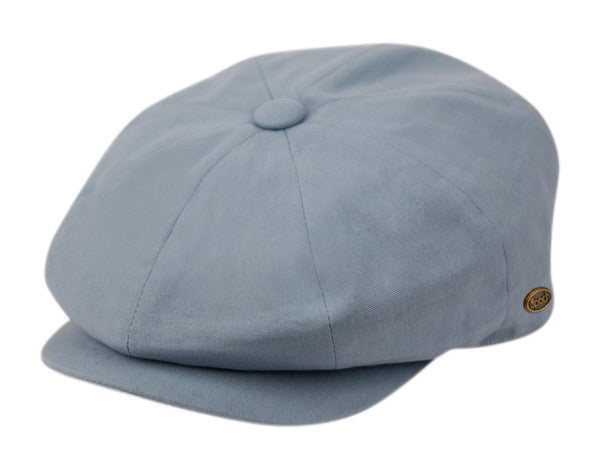 Zo | 100% Cotton Newsboy Cap Light Blue