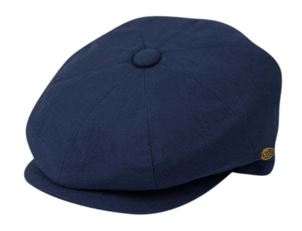 Zo | 100% Cotton Newsboy Cap Navy Blue